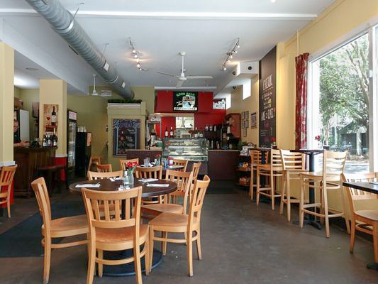 Fun things to do in Charleston : 60 Bull Cafe in Harleston Village. 